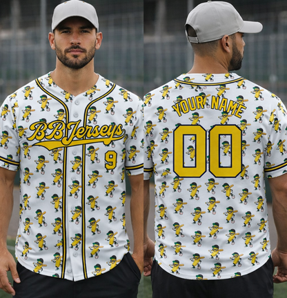 [New arrival] Personalized Banana Baseball Jersey - Custom Name/Number - Exclusive 3D Printed Funny Sports