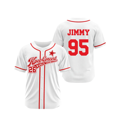 Custom K-POP Concert World Tour 2026 3D Printed Baseball Jersey with Personalized Name & Number