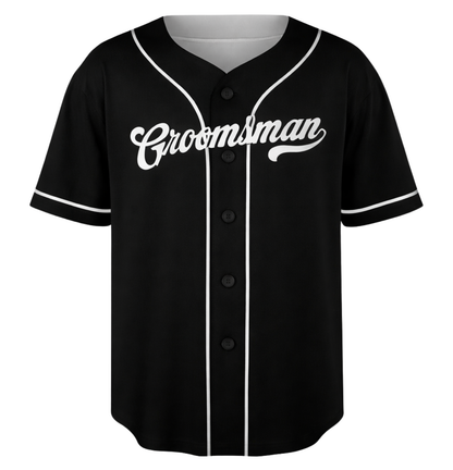 Custom Bachelor Party 3D Printed Baseball Jersey with Personalized Name & Number