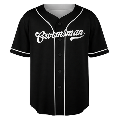 Custom Bachelor Party 3D Printed Baseball Jersey with Personalized Name & Number