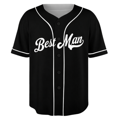 Custom Bachelor Party 3D Printed Baseball Jersey with Personalized Name & Number