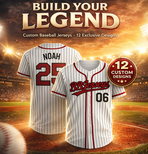 12 Custom Stripe Line 3D Printed Baseball Jersey with Personalized Name & Number