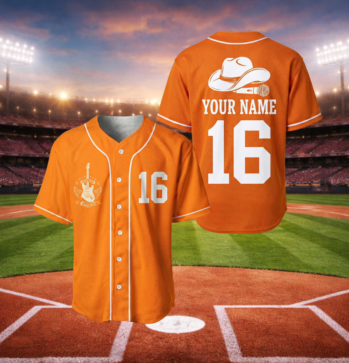 [Limited Edition] Personalized 2026 Country Music Tour Baseball Jersey - Original Fan Design - Custom Name & Number