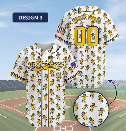 [New arrival] Personalized Banana Baseball Jersey - Custom Name/Number - Exclusive 3D Printed Funny Sports