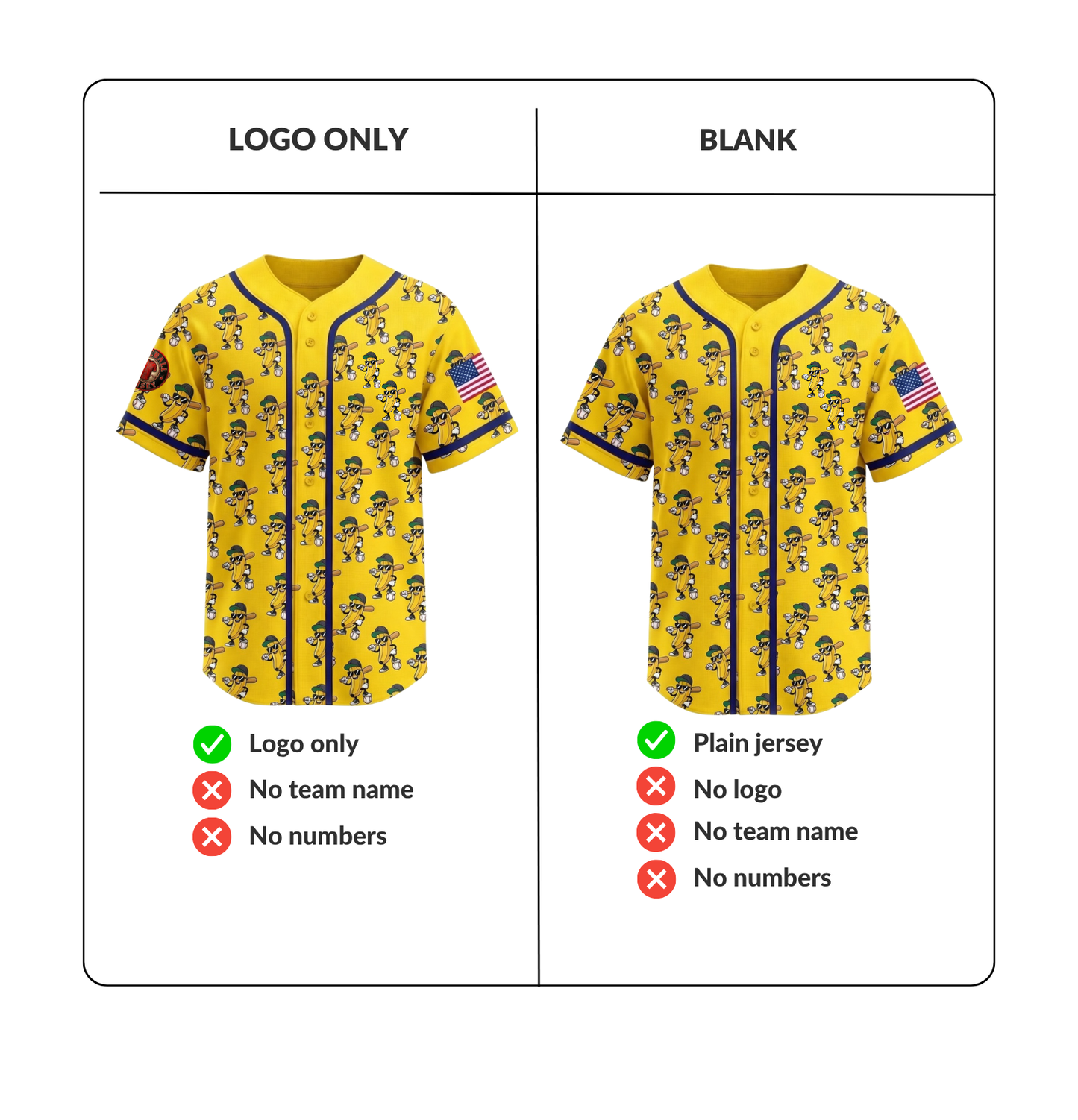 [New arrival] Personalized Banana Baseball Jersey - Custom Name/Number - Exclusive 3D Printed Funny Sports