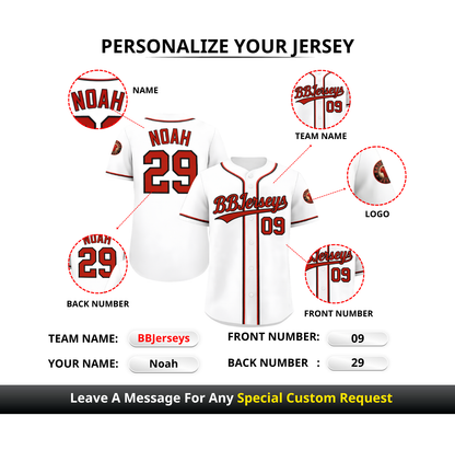 60 Custom 3D Printed Logo Baseball Jersey with Personalized Name & Number