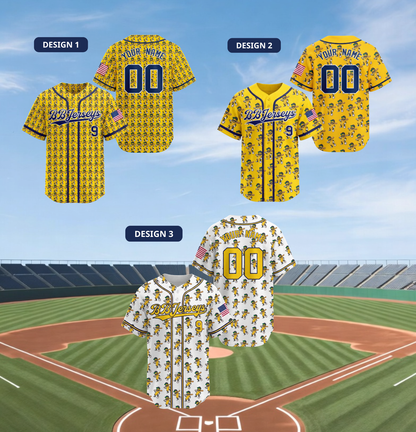 [New arrival] Personalized Banana Baseball Jersey - Custom Name/Number - Exclusive 3D Printed Funny Sports