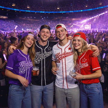 Custom K-POP Concert World Tour 2026 3D Printed Baseball Jersey with Personalized Name & Number